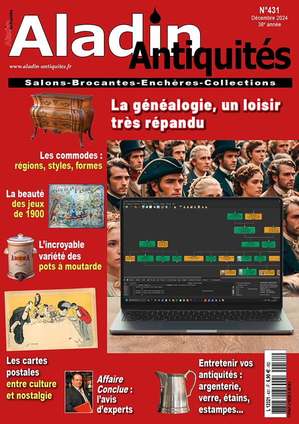 couverture magazine ALADIN Antiquités Décembre 2024 - 431